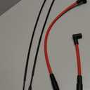 8mm RED Spark Plug Wires(2104-0143) Compatible With Harley Davidson 1986-2003 Sportster 883 1200 / FLT 1980-1998 / XL 1986-2006