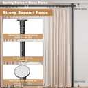 Mr IRONSTONE Room Divider Curtain Rod No Drilling, Partition Room Dividers 4-10ft(H) 28-144inch(W) Adjustable, Heavy Duty Tension Rod Floor to Ceiling Freestanding, Wall Divider for Room Separation