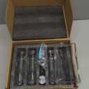 APT 1101 Olive Oil Dispenser for Kitchen, Cooking Oil and Vinegar Set, Olive Oil Bottle, Soy sauce, coffee syrup bottles - 4 pcs, Black