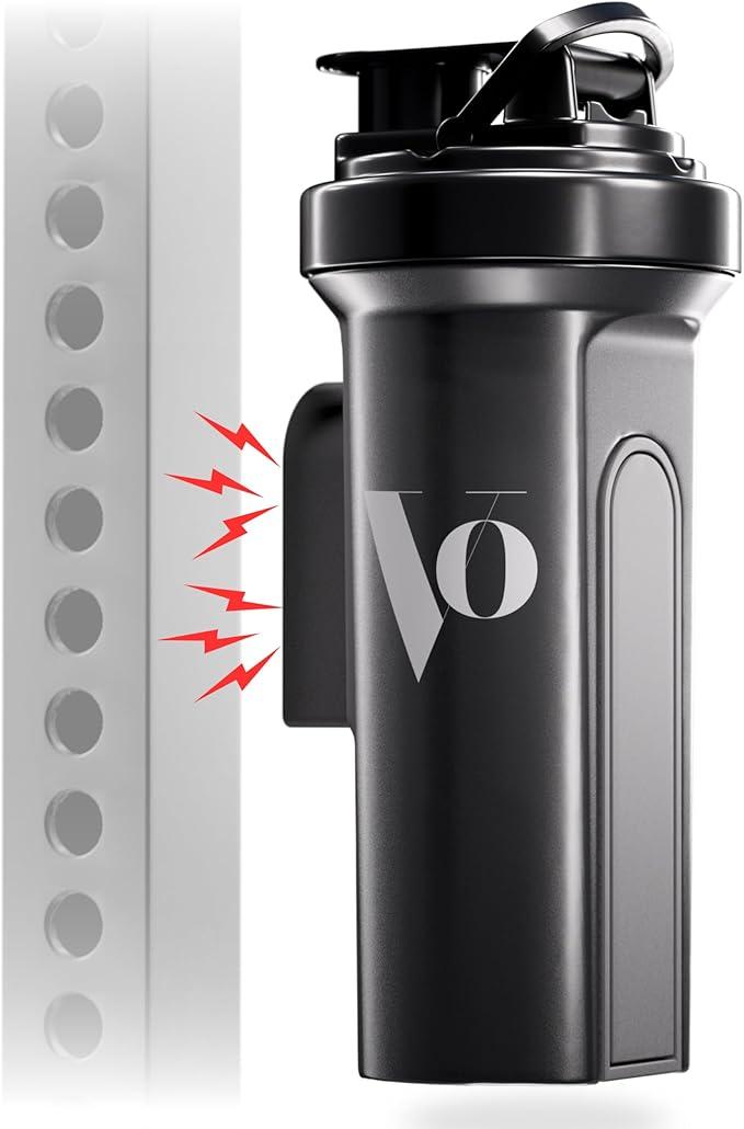Mag Shaker Bottle (24oz), Leak-Proof BPA-Free Bottle with Phone Holder Mount, Attaches Securely to Gym Equipment, Shaker Cup for Protein Shakes, Fitness & Workouts by Strenvo