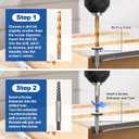 Toolwiz Easy Out Screw Extractor Set  14PCS Broken Bolt Extractor Kit with HSS Left Handed Drill Bits for Removing Stripped Screws, Broken Bolts, Damaged Nuts Easy Out Set with Canvas Bag