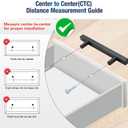 JOY DECOR 20 Pack 3 Inch Matte Black Square Cabinet Handles Stainless Steel Cabinet Hardware Pulls for Kitchen and Drawers with 5 Inch Overall Length