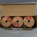 HUIHUANG Brown Wired Ribbon for Christmas Tree Pine Cone Ribbon Wired Brown Glitter Christmas Ribbons for Bows, Wreaths, Garland, Wrapping Crafts, Fall Decorations (2.5" x 6 Rolls, 36 Yds Total)