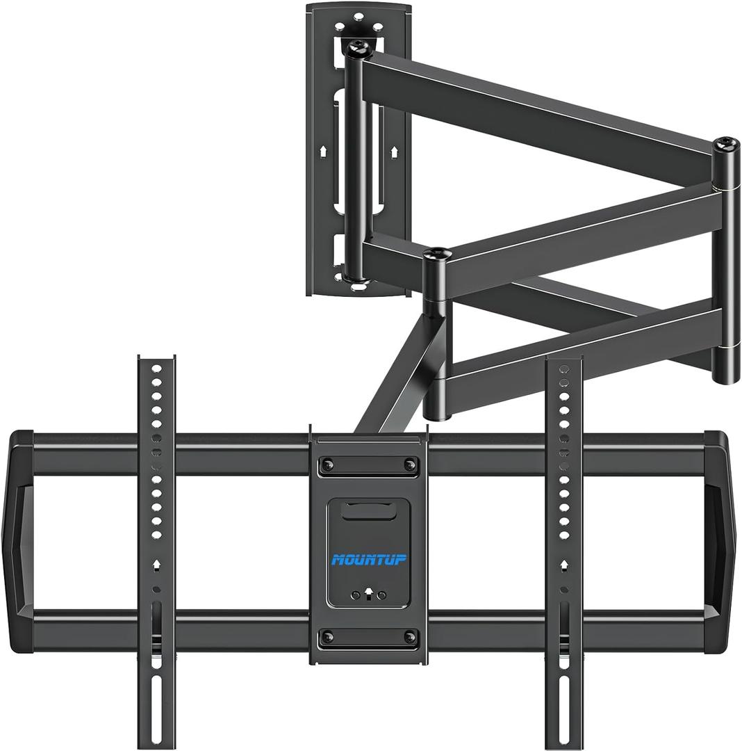 MOUNTUP 37.9" Long Arm TV Wall Mount for Most 42-75 Inch TVs, Full Motion Corner Wall Mount TV Bracket with Extension & Tilt & Swivel Articulating Arm, Max VESA 600x400mm and Up to 99 lbs, MU0047-L