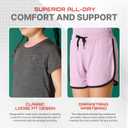 Girls' Clothing Sets, Athletic T-Shirt and Short Outfits Performance Activewear Cute Summer Girls Fashion Size 5-14 (7-8)