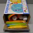 5 in 1 Musical Jump, Bean Bag Toss Ring Game, Baseball Toys and Stomping Launch Rocket Launcher for Kids Remote Control Indoor Outdoor Sports Toys for Kids Ages 4-8 3-5 Birthday Easter Gifts