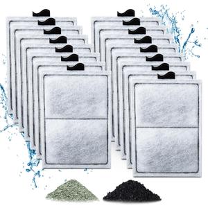 15 Pack PF-L Filter Cartridges Compatible with Top Fin Silenstream PF20, PF30, PF40 and PF75 Power Filters, Remplacement Aquarium Carbon Cartridge with Zeolite