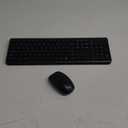 Wireless Keyboard and Mouse Combo, Full Size Silent Ergonomic Keyboard and Mouse, Long Battery Life, Optical Mouse, 2.4G Lag-Free Cordless Mice Keyboard for Computer, Mac, Laptop, PC, Windows (Black)