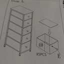 YILQQPER Narrow Dresser for Bedroom, Slim Dresser Storage Tower, Chest of 4 Fabric Drawers with Wood Shelf, Bathroom Organizers and Storage for Small Spaces, Laundry, Closet, White