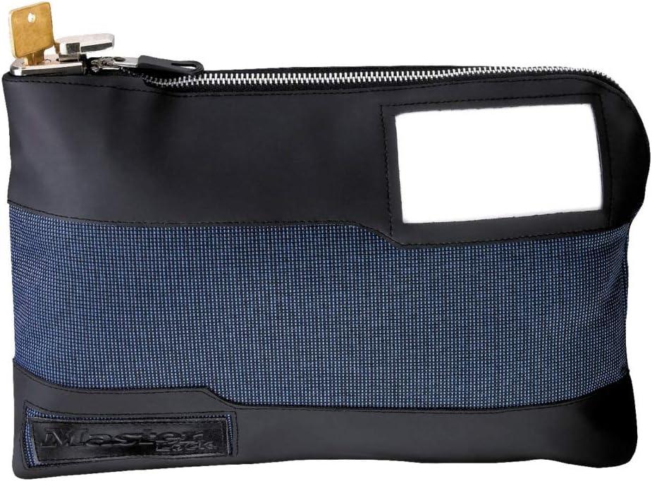 Master Lock Money Bag with Key Lock and Zipper for Cash, 11-1/2 in. Long Locking Portable Travel Money Pouch Protects Passports, Valuables, 7120D