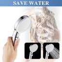 Shower Head with Handheld Shower Head with ON/Off Switch, 3-Modes High Pressure Shower Head with Hose,Chrome Finish