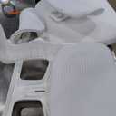 Office Chair Ergonomic Desk Chairs with Adjustable Lumbar Support& Headrest Hanger, High Back Breathable Mesh Chair with Wheels, Rolling Swivel Comfy Task Computer Chair for Home Work Gaming (White)