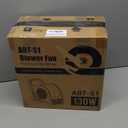 Portable Blower Fan for Home: High Velocity Floor Fans for Cooling and Drying - Air Mover with 185 Rotating for Bedroom, Garage, Shop and Gym, 3 Speeds Utility Fan with 2 AC Outlets, Orange