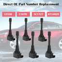 Set of 6 Ignition Coil Packs & Spark Plugs Fits For 3.5 V6 Nissan Murano Maxima Altima Pathfinder Infiniti G35 EX35 JX35 2009 2010 2011 2012 2013 2014 2015 2016 3.5L Coils Spark Plugs Replaces# UF550