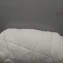 Amazon Basics Hypoallergenic Quilted Mattress Topper Pad, Cover 18 Inches Deep, Full, White