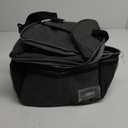 OPUX Lunch Box For Men Women, Insulated Large Double Decker Lunch Bag, Charcoal Gray, 10x7.5x10 Inches (Heather Charcoal)