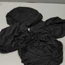 Tatuo Round Bar Stool Seat Covers Washable Stool Cushion Slipcover Elastic Bar Chair Covers for 14-17 Inch Chair (Black,4 Pieces)