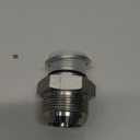 PATIKIL Hex Reducing Nipple Connectors Pipe Adapter 1 5/8" Male 37 Flare JIC x 1" g Male, Pipe Fitting Reducer Nipple Adapter Plated Steel Hydraulic Fitting