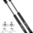 C16-18233 HUOPO 10 Inch Gas Struts, 10" 40 lbs Tool Box Shocks, Gas Spring Lift Support for Lightweight Aluminum Truck Toolbox Accessories RV Cabinet Door Boat Hatch Lid, 2 PackFit 32-44lb