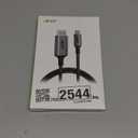 acer USB C to DisplayPort Cable 6.6 FT (4K@60HZ 2K@165Hz), Type-C to DisplayPort Cord (Sturdy Aluminum, Plug & Play) Thunderbolt 3/4/5 Compatible with MacBook Pro/Air, iPhone 16 Pro/Max, XPS, Surface