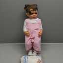 TERABITHIA 22 Inches Hand Rooted Hair Lifelike Reborn Baby Doll Crafted in Vinyl Full Body Realistic Newborn Princess Toddler Girl Dolls Anatomically Correct, My Little Sweetheart (Light Pink)