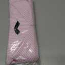 Dokotoo Womens V Neck Striped Button Down Shirts Long Sleeve Tunic Tops (Pink, L)