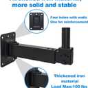 Heavy Duty Speaker Wall Mount,Adjustable Tilt & Swivel Wall Mount Brackets for Professional Audio PA Speakers,Hold up to 100lbs DX-329 (2 Packs Black)