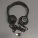 Wireless Headset with Mic for Work, Bluetooth V5.2 Headphones with AI Noise Cancelling Microphone, USB Dongle, Clear Calls & Mic Mute, for Laptop, PC, iPhone & Android Phones (Black)