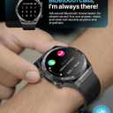 EarlySincere Smart Watch with Bluetooth Call, 1.39" Smartwatches for Men Women, Fitness Watch with Blood Oxygen/HR/Sleep, IP67 Waterproof for Android iOS Black