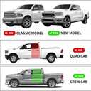 Rear Underseat Storage Compatible with 2019-2025 RAM 1500 Crew Cab Pickup Under Seat Organizer Bin (ABS - Black, 2019+ RAM 1500)