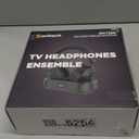 Wireless Headphones for TV with LED Display, TV Headphones Wireless for Seniors with Transmitter Charging Base, No Audio Delay Bluetooth V5.3, Plug and Play, Gift for Seniors/Hearing Impaired (Black)