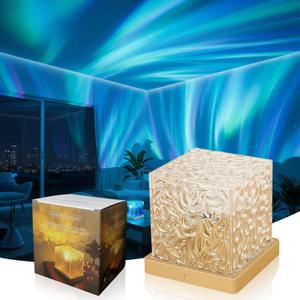 Northern Dreamscape Projector, 2026 New Night Lights Projector, 16 Color Aurora Night Light Projector, Remote Night Light, Teens Christmas Gifts for Boy and Girl (with Bluetooth Speaker-B)