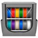 3D Printer Filament Storage Box, 2-Tier Spool Organizer for 12-16 Rolls