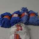 Threlaco 6 Pack Finger Loops Yarn Bulk Soft Chunky Yarn 600 G/ 6 Skeins for Mothers Day Beginners Knitting No Needles or Hooks(White, Light Blue, Dark Blue)