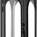 Nuogo 1 Pack 20 Inch Large Black Metal Decorative Lanterns Luxury Hurricane Modern Candle Lanterns with Clear Glass Panels for Porch Outdoor Garden Wall Hanging Patio Wedding Party Table Decoration