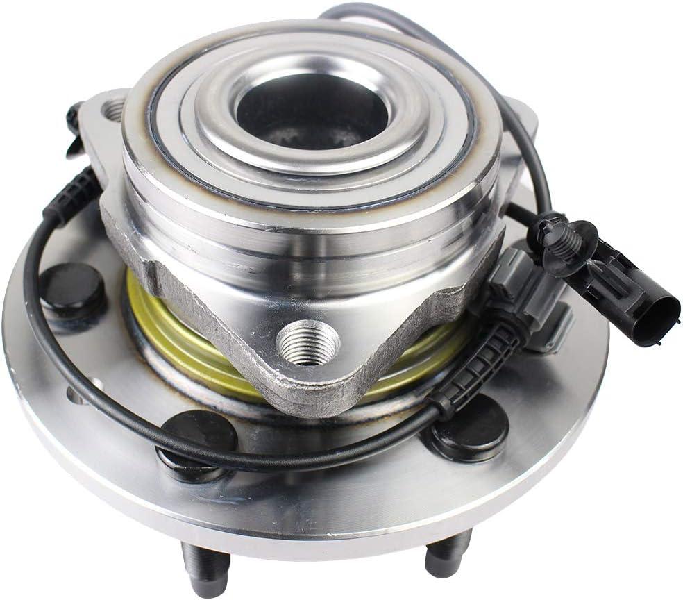 MACEL 515096 Front Wheel Hub Bearing Assembly Compatible with Chevy Tahoe, Silverado 1500, Suburban 1500, Avalanche, Cadillac Escalade ESV EXT, GMC Yukon Sierra 1500, XL 1500, 6 Lugs W/ABS