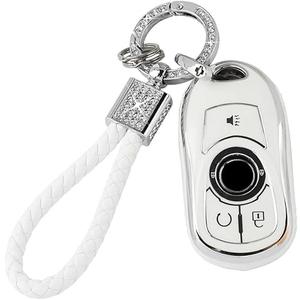 Key Fob Cover with Keychain for Buick Enclave 2018-2021