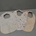 3-Pack Waterproof Baby Bibs for Eating - Lightweight Toddler Feeding Bibs with Large Food Catcher, Mess Proof, Food-Grade Baby Eating Essentials, Easy to Put On & Clean (Prism)