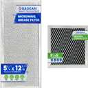 Bagean Grease Microwave Vent Filter W10208631A and Charcoal 8206230A Whirlpool Microwave Filter Replacement Combo Pack - Aluminum Mesh and Carbon Filters Refresh The Kitchen Stove Oven Air (1-Set)
