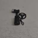 Auto Face Tracking Tripod 360 Rotating Cell Phone Photo and Video Kits Stand, No App, Camera Stand with Remote and Gesture Control, Rechargeable Smart Shooting Stand for Live Recording Tiktok Black