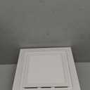 Bathroom Exhaust Fan with Light,11.8 inch Panel Bathroom Vent Fan with 12W LED Light,120 CFM 1.0 Sones Low Noise,4 Inch Duct Quiet Square Fan for Home,Bath Restroom,Hotel,Office