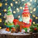 Bright Creations Ceramics to Paint for Adults DIY Gnome Kit - 2-Pack White Resin Gnomes, 5 in