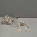 GuassLee 28pcs Winter Christmas Hanging Ornaments for Tree - 3D Wooden Acrylic Christmas Cutouts Reindeer Snowman Snowflake Ornaments for Xmas Tree Gifts Winter Party Supplies (Khaki)