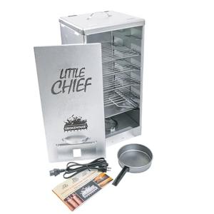 Smokehouse Little Chief Front Load Smoker, Low to Mid Temperature Smoker for Fish, Jerky, Cheese, Sausage & Other meats, Smoke Up to 25 Pounds of Meat & Fish
