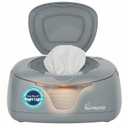 Hiccapop Baby Wipe Warmer and Baby Wet Wipes Dispenser | Baby Wipes Warmer for Babies | Diaper Wipe Warmer with Changing Light, Gray (Grey)