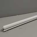 ChrisDowa Cordless 100% Blackout Roller Shade, with Striped Jacquard, Thermal Insulated, UV Protection Fabric, Total Blackout Blinds for Window, French Doors, Home and Office. White, 48" W x 72" H