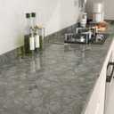 ReWallpaper Marble Contact Paper Peel and Stick Removable Waterproof Gray Gold Marble Vinyl Wrap for Countertops Kitchen Backsplash Cabinets Desk Table Vanity Rental Home Apartment DIY 15.8in X 10ft