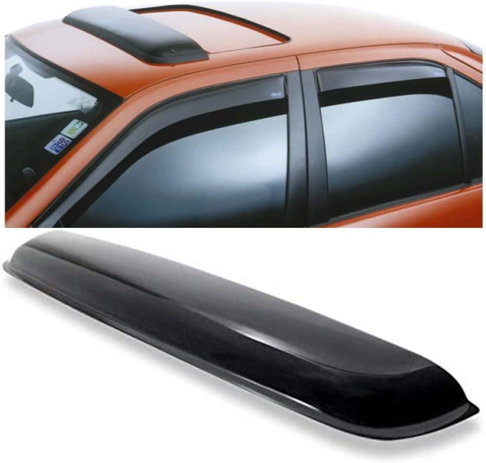 Wensdy 38inch 980mm Universal Sun Roof Wind Deflector, 1pcs Dark Smoke Auto Moon Sunroof Window Visor with Double Side Tape RN98