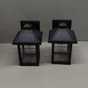 2 Pack Solar Wall Lanterns Outdoor with 3 Modes, Dusk to Dawn Motion Sensor LED Sconce Lights IP65 Waterproof, Exterior Front Porch Security Lamps Wall Mount Patio Fence Garage Decorative