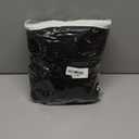 Black Linen Curtains 84 Inch Length 2 Panels for Living Room Bedroom, Light Filtering Sheer Curtains 84 Inches, Elegant Modern Grommet Semi Sheer Soft Privacy Drapes